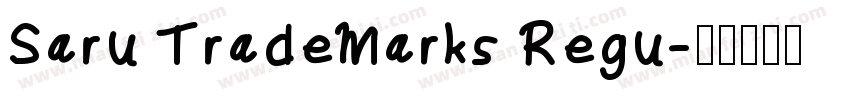 Saru TradeMarks Regu字体转换